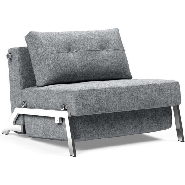 INNOVATION LIVING ™ Sessel CUBED Schlafsessel, bequem, hochwertige Verarbeitung, edle Chrom Füße