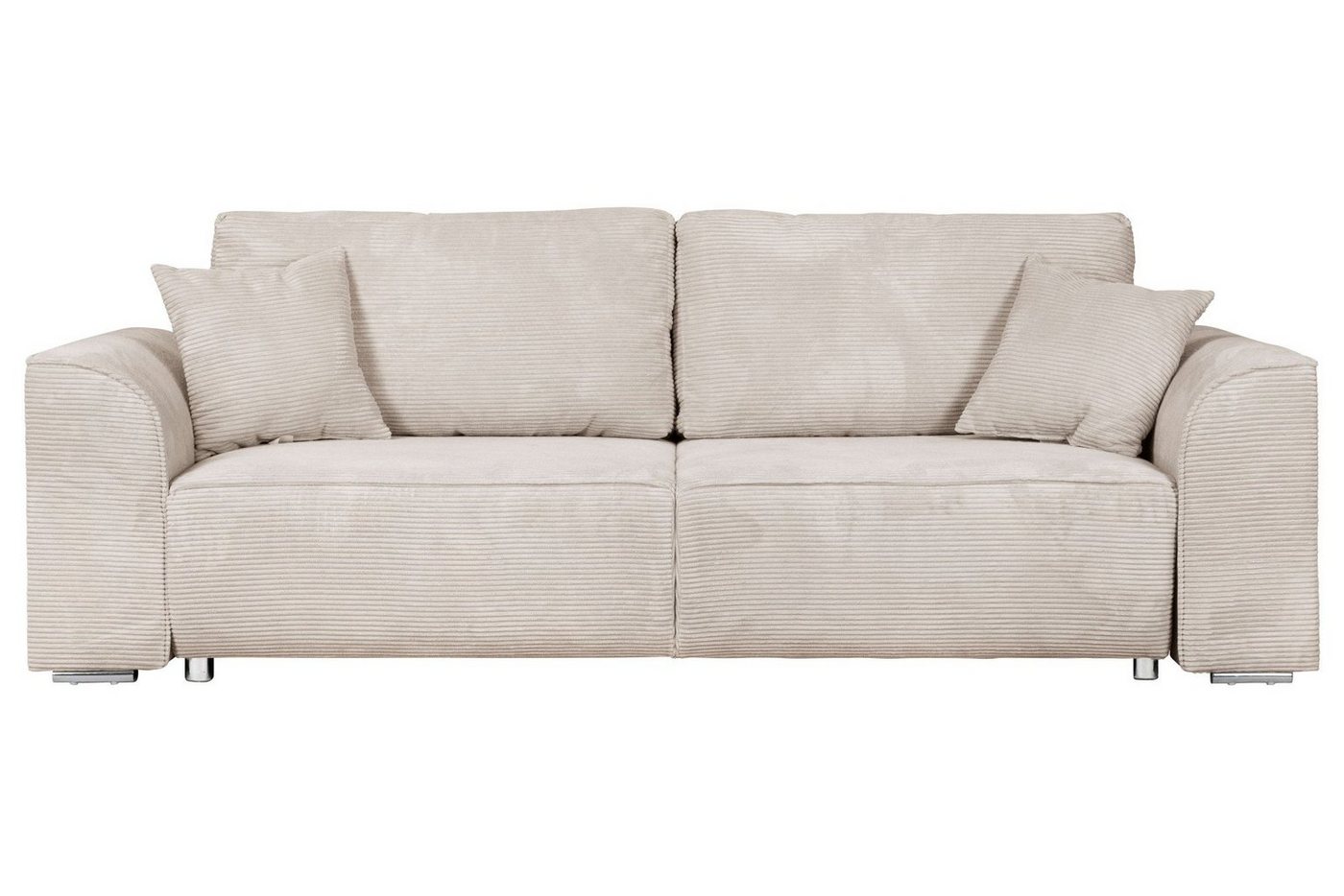 INOSIGN 3-Sitzer BEATRICE, B: 250 cm - wahlweise mit Bettfunktion, u. Bettkasten, incl. 2 Zierkissen – Bild 2 von 5