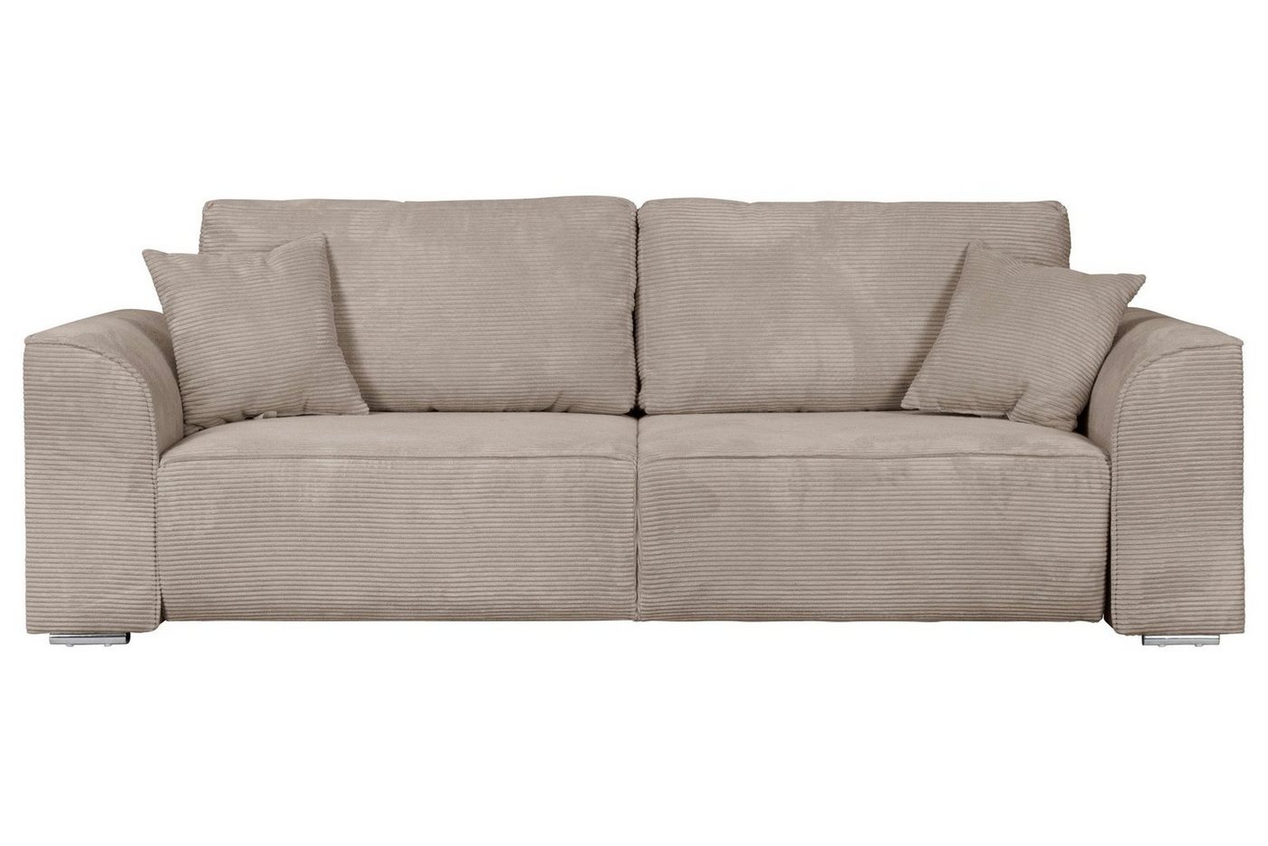INOSIGN 3-Sitzer BEATRICE, B: 250 cm - wahlweise mit Bettfunktion, u. Bettkasten, incl. 2 Zierkissen – Bild 2 von 5