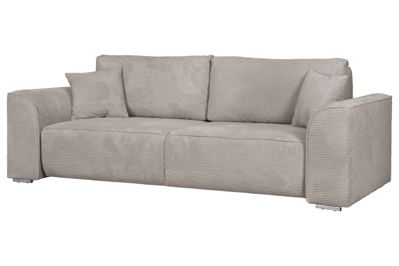 INOSIGN 3-Sitzer BEATRICE, B: 250 cm - wahlweise mit Bettfunktion, u. Bettkasten, incl. 2 Zierkissen – Bild 4 von 5