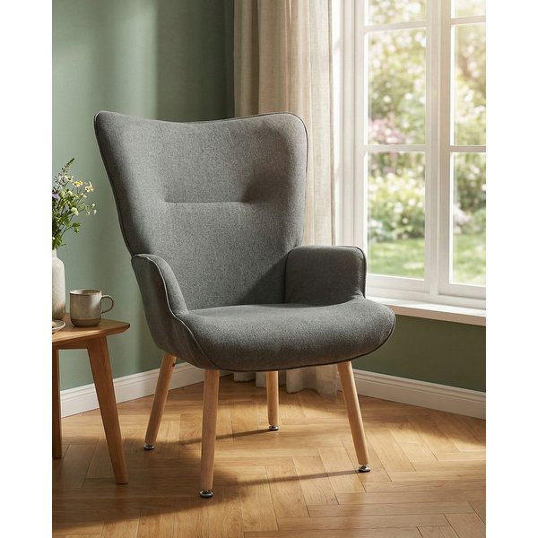 INOSIGN Relaxsessel KEADY, Hochlehnsessel, TV-Sessel, Relaxsessel, Ohrensessel mit stabilem Echtholzgestell