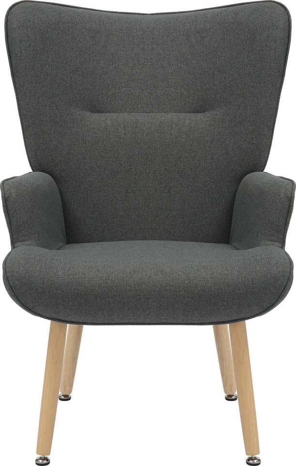 INOSIGN Relaxsessel KEADY, Hochlehnsessel, TV-Sessel, Relaxsessel, Ohrensessel mit stabilem Echtholzgestell – Bild 2 von 5