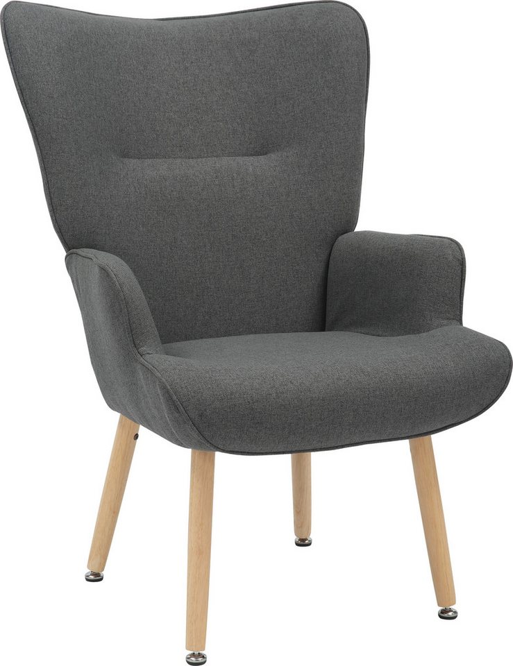 INOSIGN Relaxsessel KEADY, Hochlehnsessel, TV-Sessel, Relaxsessel, Ohrensessel mit stabilem Echtholzgestell – Bild 3 von 5
