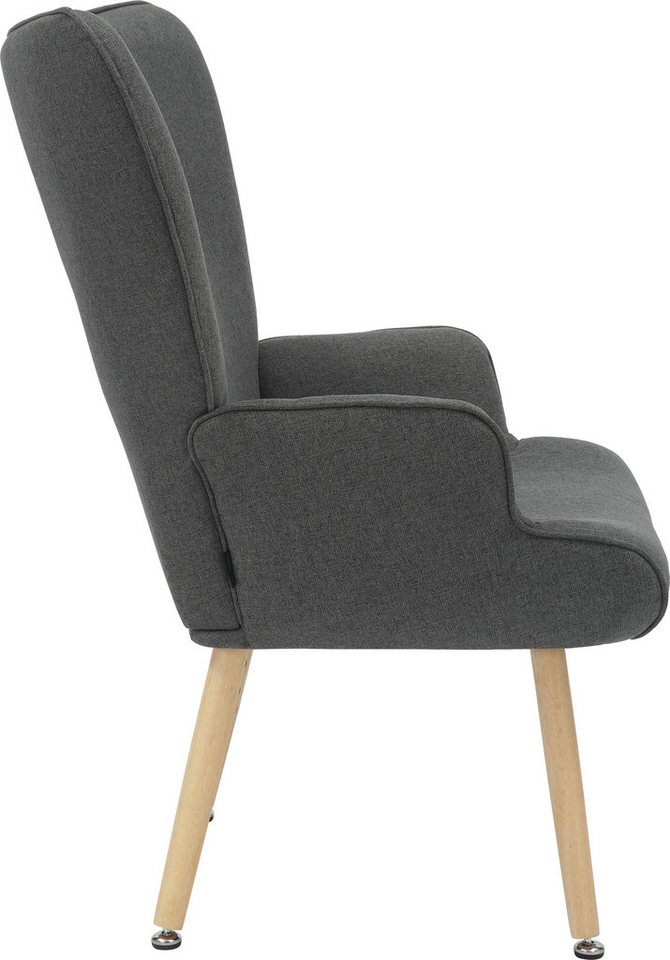 INOSIGN Relaxsessel KEADY, Hochlehnsessel, TV-Sessel, Relaxsessel, Ohrensessel mit stabilem Echtholzgestell – Bild 5 von 5
