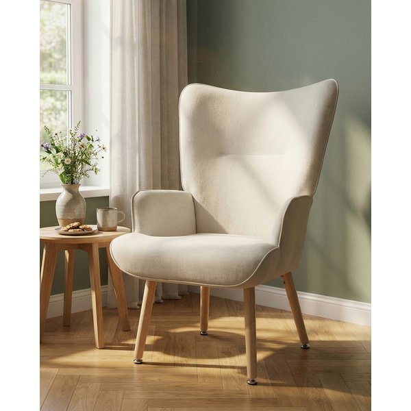 INOSIGN Relaxsessel KEADY, Hochlehnsessel, TV-Sessel, Relaxsessel, Ohrensessel mit stabilem Echtholzgestell