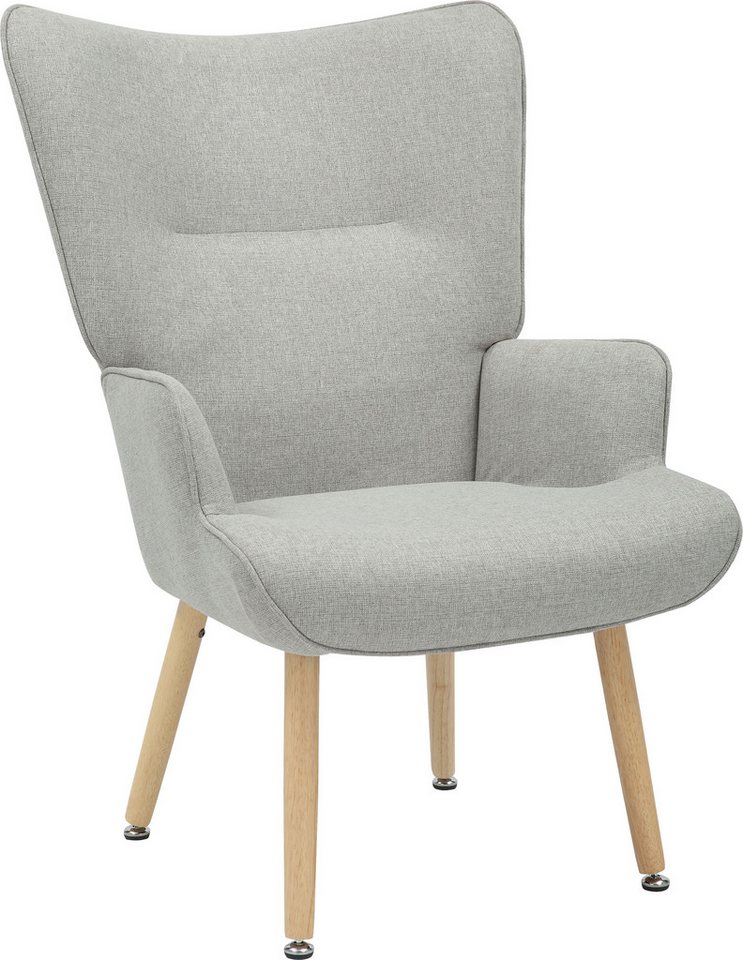 INOSIGN Relaxsessel KEADY, Hochlehnsessel, TV-Sessel, Relaxsessel, Ohrensessel mit stabilem Echtholzgestell – Bild 3 von 5