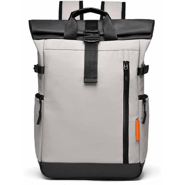 inschimmer Freizeitrucksack RollTop Rucksack Herren Damen Laptoprucksack 15,6zoll für Schule Reise