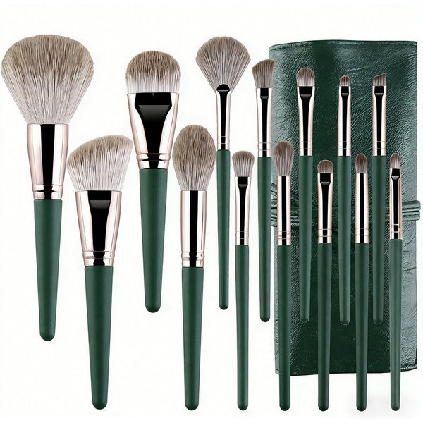 inschimmer Kosmetikpinsel-Set 14 Stück Makeup Pinselset Schminkpinsel für Foundation Concealer Rouge, 14 tlg.