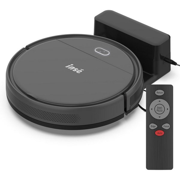 INSE Saugroboter E3 PLUS Intelligente Staubsaugerroboter, 18 W, beutellos, Fernbedienbar,Automatische Rückkehr zur Ladestation