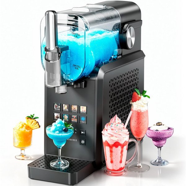 INSE Slush-Eismaschine 8 voreingestellte Programme, kein Eis nötig, 1,7 l Fassungsvermögen, 1,7 l, 1500 W, Zubereitungszeit 15 Min, Selbstreinigung, Touchscreen