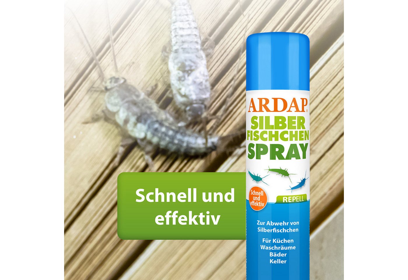 Ardap Insektenspray ARDAP Repell Silberfischchen Spray 400 ml – Bild 2 von 5