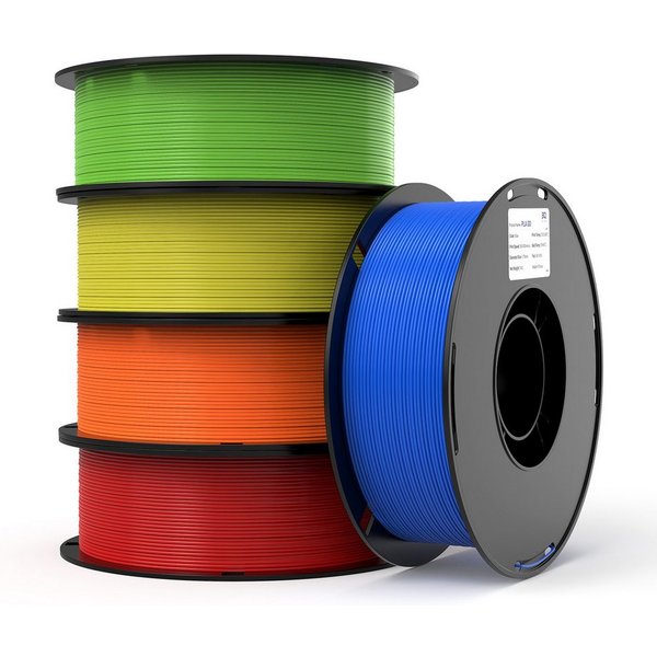 Insma Filament 3D Drucker PLA Filament 1,75mm 5KG Set 5 Farben, Hohe Maßgenauigkeit & Zähigkeit 3D-Druckmaterialien
