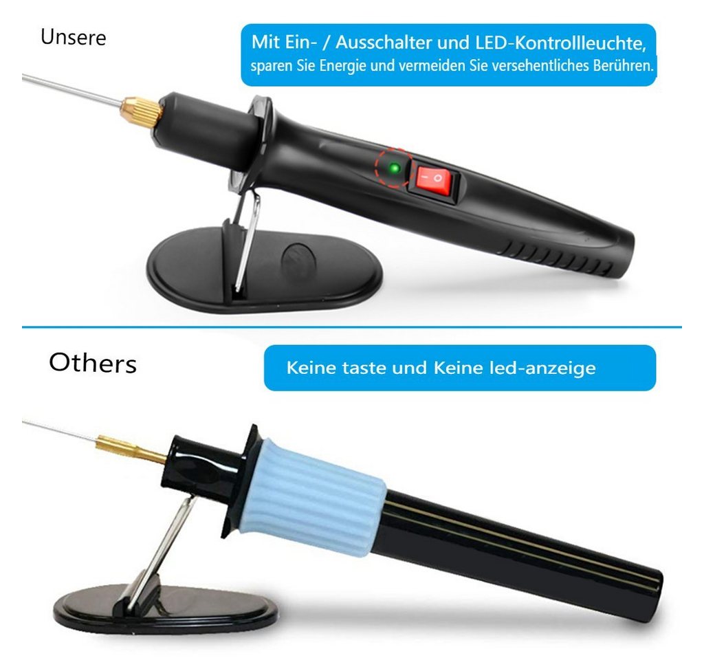 Insma Heißdrahtschneider, 18 in W, 3-in-1 elektrischer Schaumstoffschneider, elektrischer Schneidstift, für Styroporbogen – Bild 2 von 5