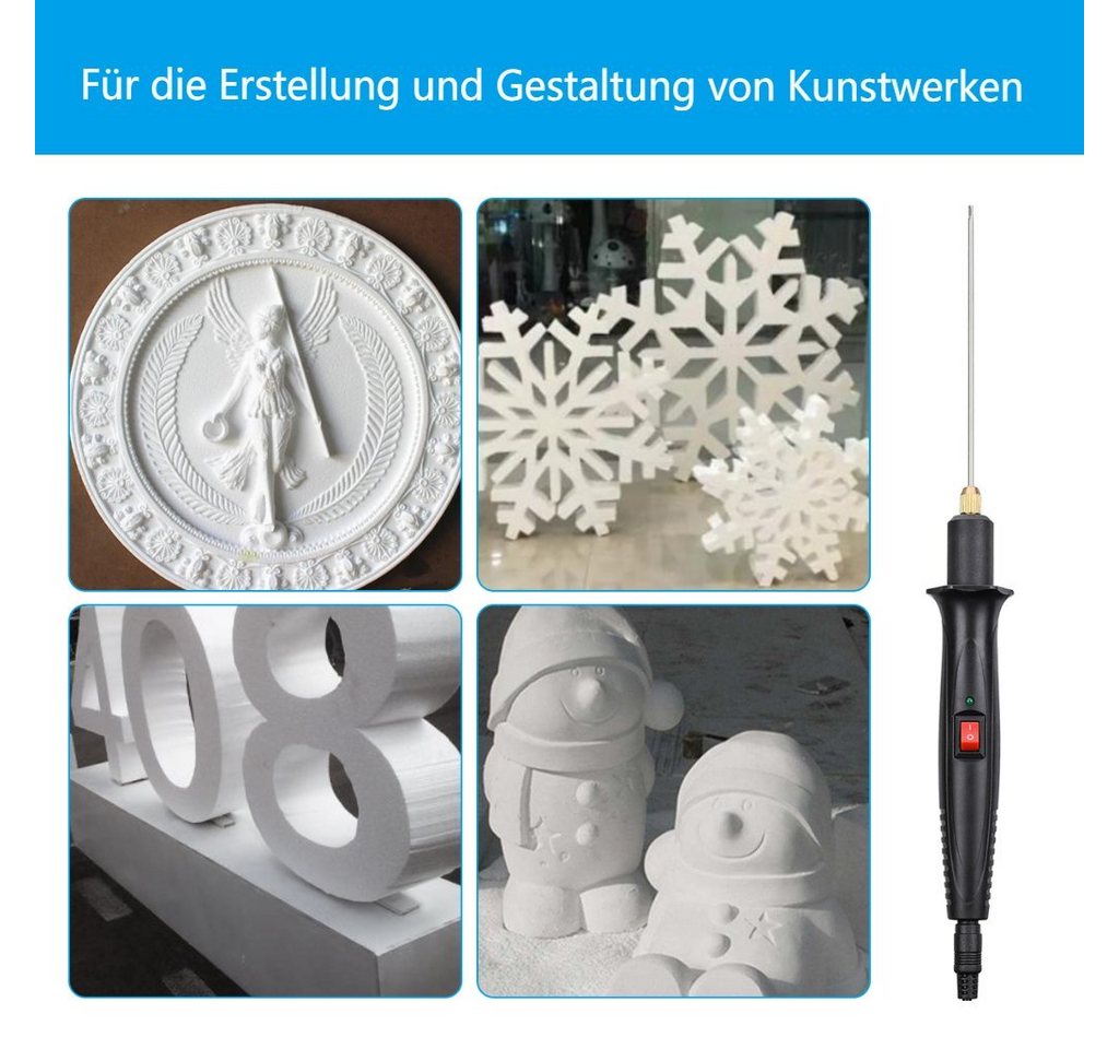 Insma Heißdrahtschneider, 18 in W, 3-in-1 elektrischer Schaumstoffschneider, elektrischer Schneidstift, für Styroporbogen – Bild 4 von 5