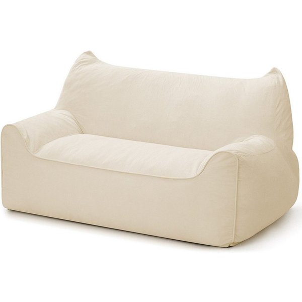 Insma Sitzsack 2-Sitzer Lazy-Sofa Loungesessel 140cm aus Chenille mit Füllung, Relaxsessel Bean Bag mit Rückenlehne für Lesen, Gaming, Wohnzimmer