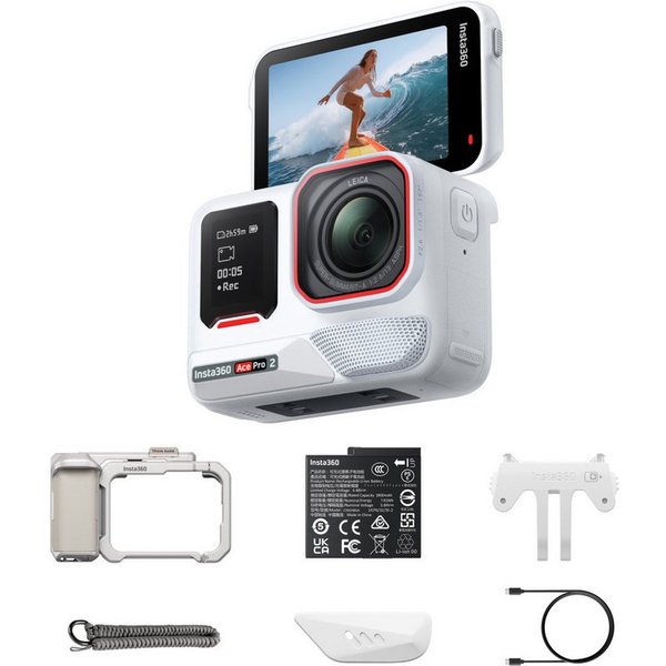 Insta360 Insta360 Ace Pro 2 - 8K wasserdichte Actionkamera Action Cam (8K, WLAN (Wi-Fi), Bluetooth)