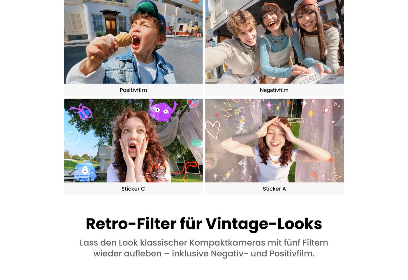 Insta360 Insta360 GO 3S Retro-Bundle Sonderedition – Kleine 4K Vlogging-Kamera Action Cam (4K Ultra HD, WLAN (Wi-Fi), Bluetooth) – Bild 4 von 5