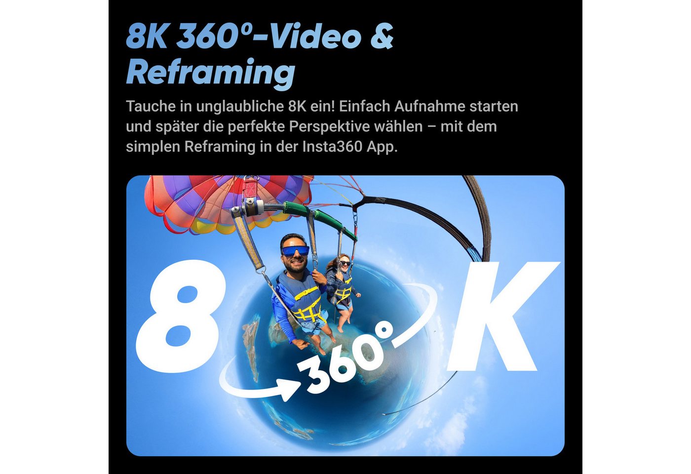 Insta360 Insta360 X4 – wasserdichte 8K 360°-Action-Cam, 4K Weitwinkelvideos Action Cam (8K, WLAN (Wi-Fi), Bluetooth) – Bild 2 von 5