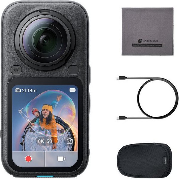 Insta360 Insta360 X6 – 8K 360 Grad Kamera mit 1/1,1"-Sensoren Action Cam (8K, WLAN (Wi-Fi), Bluetooth)