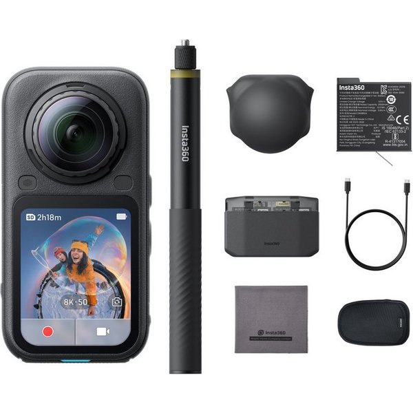 Insta360 Insta360 X6 – 8K 360 Grad Kamera mit 1/1,1"-Sensoren Action Cam (8K, WLAN (Wi-Fi), Bluetooth)