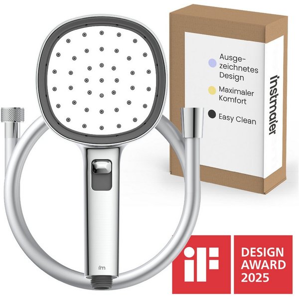 instmaier Handbrause Cleo, Design-Handbrause mit Nebelfunktion, selbstreinigend
