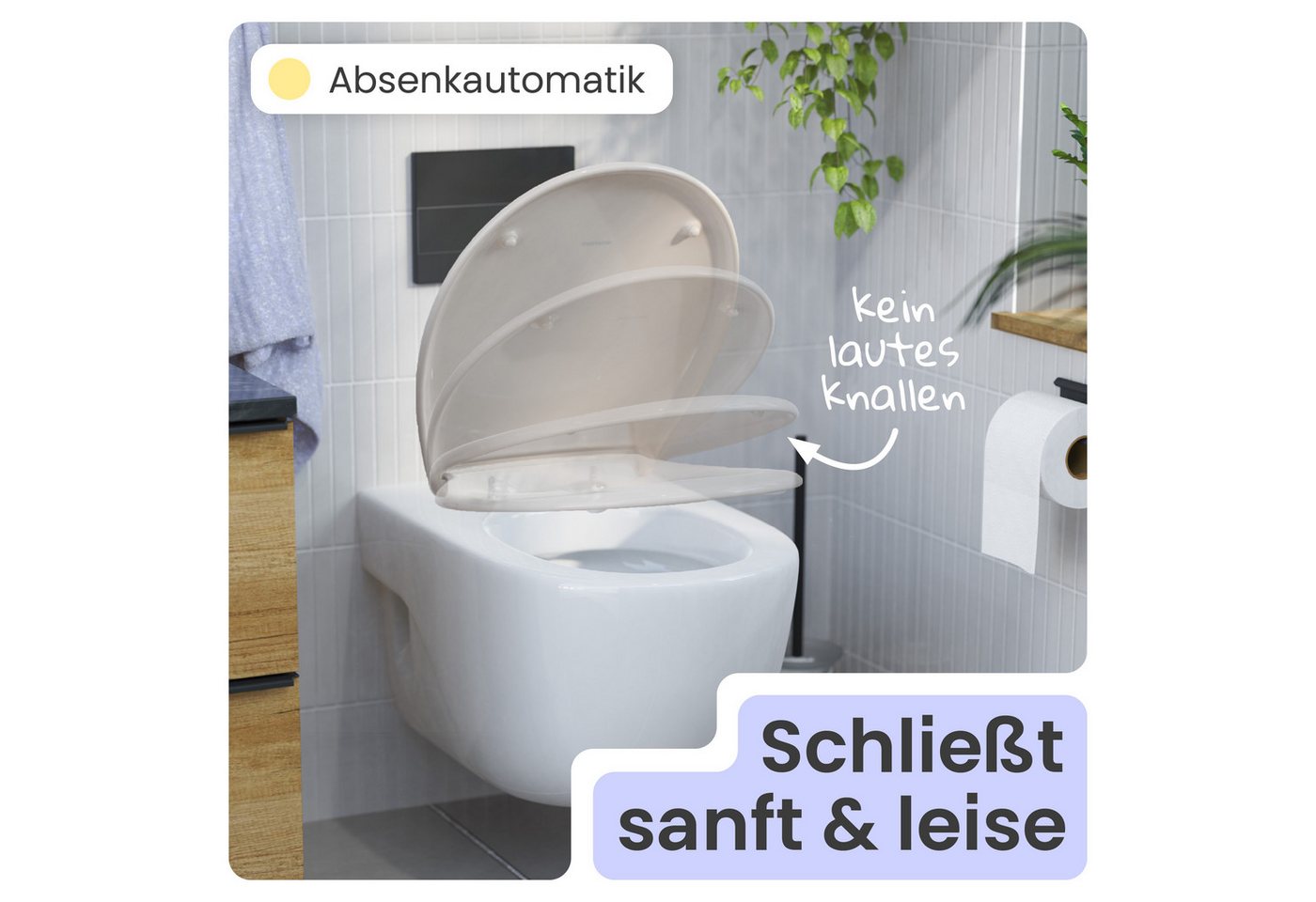 instmaier WC-Sitz Alma, Made in Germany, bakterienabweisendes Duroplast, bis 250kg – Bild 3 von 5