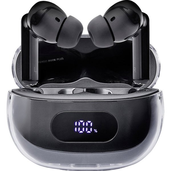 Intenso Intenso Buds Plus T310AE schwarz In Ear Headset Bluetooth® Stereo Sch Kopfhörer