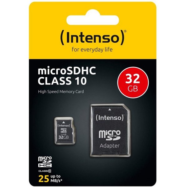 Intenso Intenso Micro SDHC Karte 32GB Speicherkarte Class 10 Speicherkarte