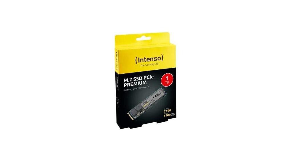 Intenso Intenso SSD M.2 PCIe Express interne Festplatte Premium 3D NAND 1TB SSD-Festplatte – Bild 3 von 3