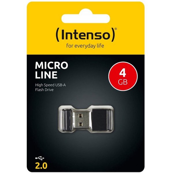 Intenso Intenso USB Stick 4GB Speicherstick Micro Line Mini USB-Stick