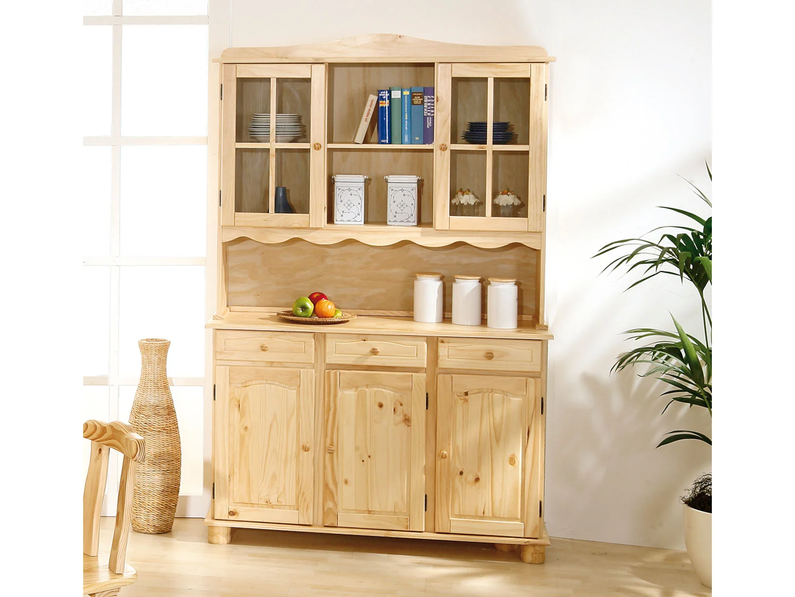 INTER LINK Buffet im Landhausstil (3-türig, Natur) – Bild 2 von 4