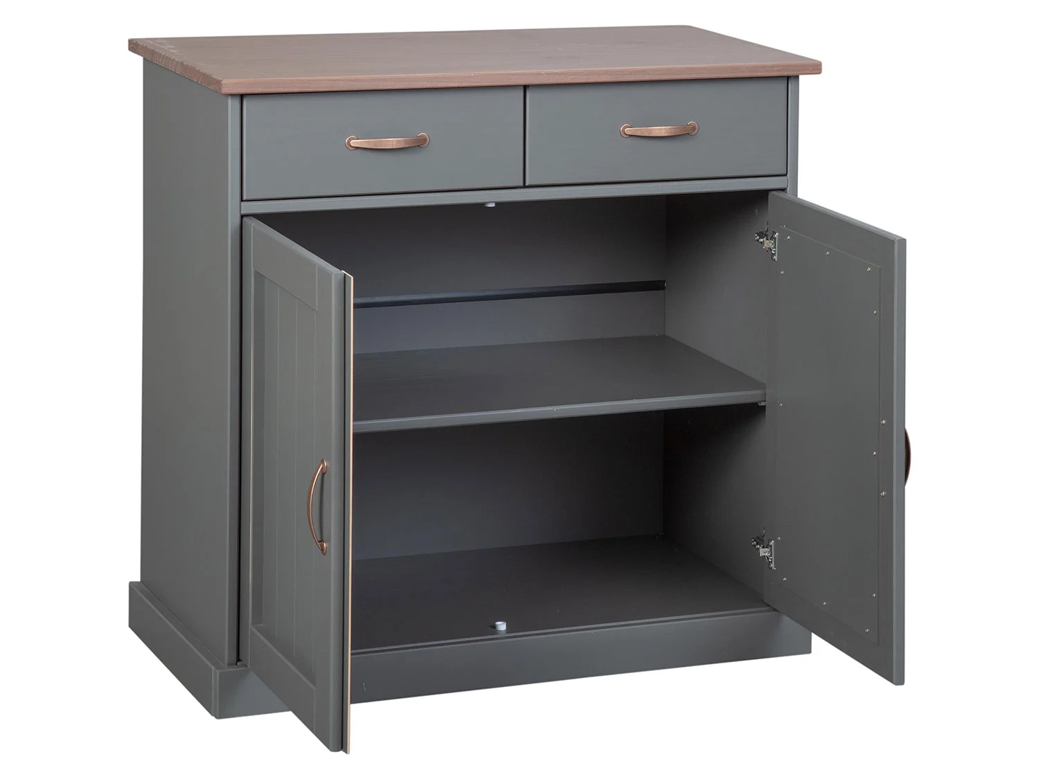 INTER LINK Buffet/Kommode Westerland (Mit 3 Schubladen & 3 Drehtüren, Grau) – Bild 4 von 4