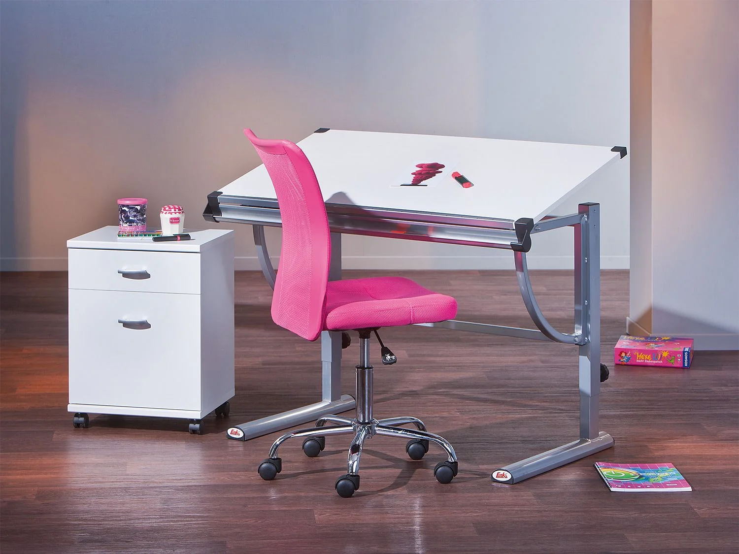 INTER LINK Drehstuhl Bonnie (Pink) – Bild 2 von 4