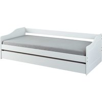 INTER LINK Kinderbett »Leonie«, mit Ausziehbett (Weiss, 90 x 190 cm)