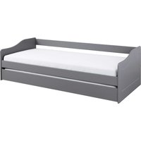 INTER LINK Kinderbett »Leonie«, mit Ausziehbett (Grau, 90 x 200 cm)