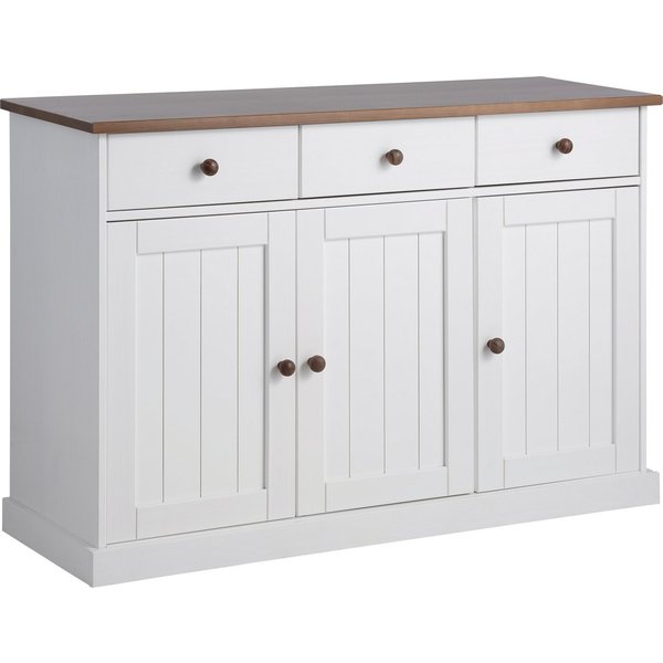 Inter Link Kommode Westerland Kiefer Massivholz, FSC, Sideboard, Anrichte im Landhausstil, BxTxH: 131 x 45 x 86 cm