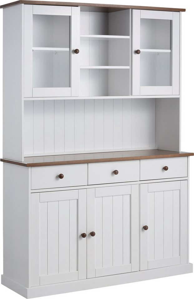 Inter Link Kommode Westerland Kiefer Massivholz, FSC, Sideboard, Anrichte im Landhausstil, BxTxH: 131 x 45 x 86 cm – Bild 2 von 5