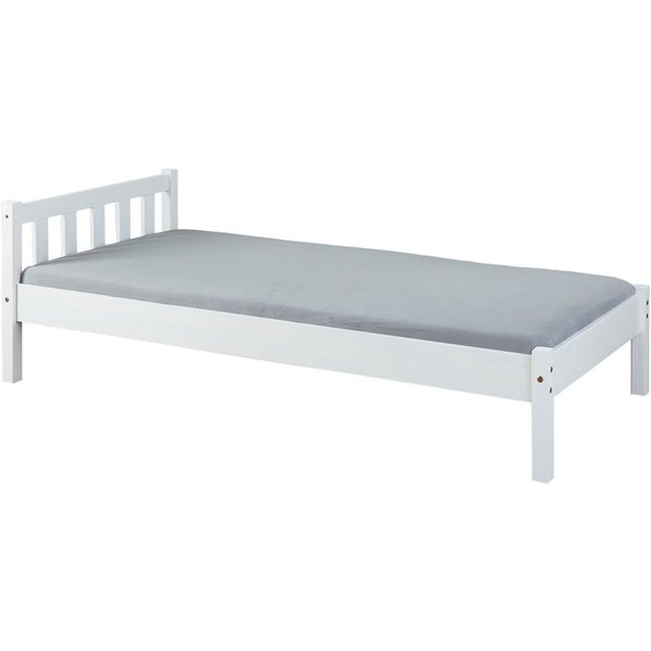 Inter Link Massivholzbett Vilmar, Einzelbett, Doppelbett, Gästebett, Jugendbett, Kiefer Massiv, ohne Lattenrost, 90/140 x 200 cm