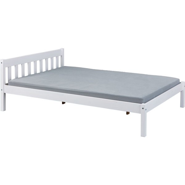Inter Link Massivholzbett Vilmar, Einzelbett, Doppelbett, Gästebett, Jugendbett, Kiefer Massiv, ohne Lattenrost, 90/140 x 200 cm