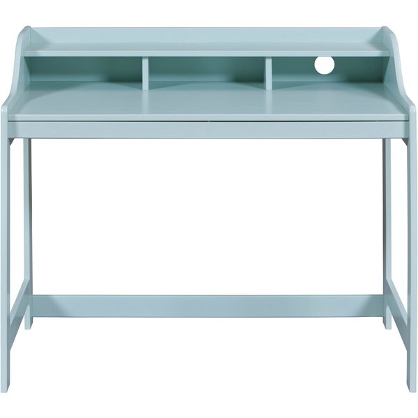 Inter Link Schreibtisch Prati, Kiefer Massivholz, Kind.-Jugendschreibtisch in salbeigrün (1-St), Kabeldurchführung, 4 Füße, BxTxH: 110 x 68,40 x 90,60 cm