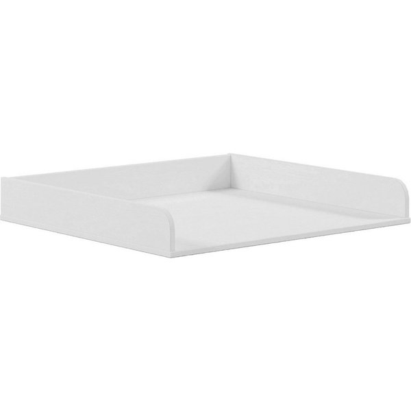 Inter Link Wickelaufsatz Pinora, Kiefer Massivholz, Weiss lackiert, 85x77 cm, Platzsparend und Stabil, moderner Skandi Look