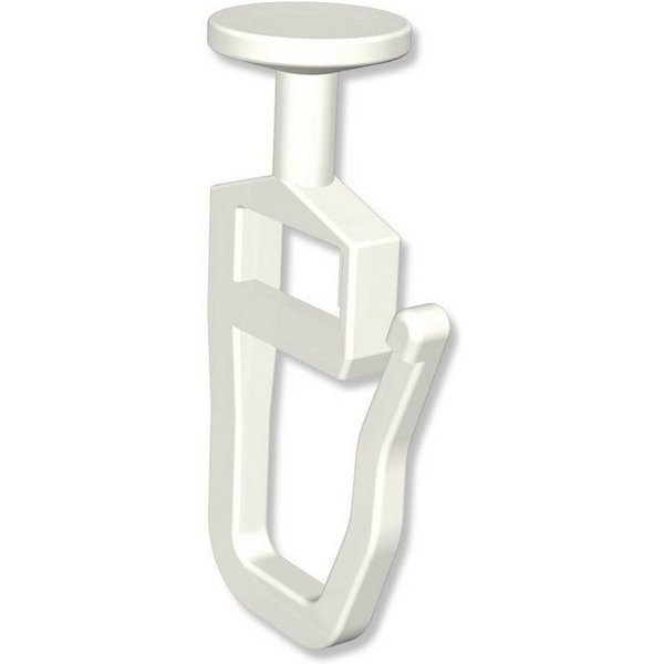 INTERDECO Gardinengleiter Rundkopf-Gleiter, für Gardinenschienen und Innenläufe bis 5,6 mm Nutbreite, (100-St., Packung), Kunststoff