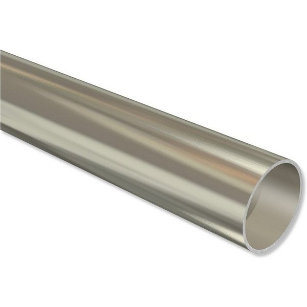 INTERDECO Gardinenrohr, (Stück, 16 mm Durchmesser), Chrom matt