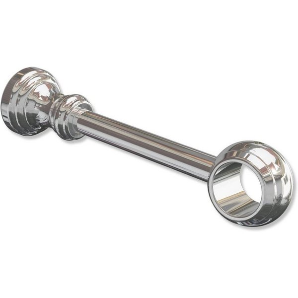 INTERDECO Gardinenstangenhalter Classic 1-läufig, für 28 mm Ø Gardinenstangen, (1 Stück, Chrom-farbig), kürzbar