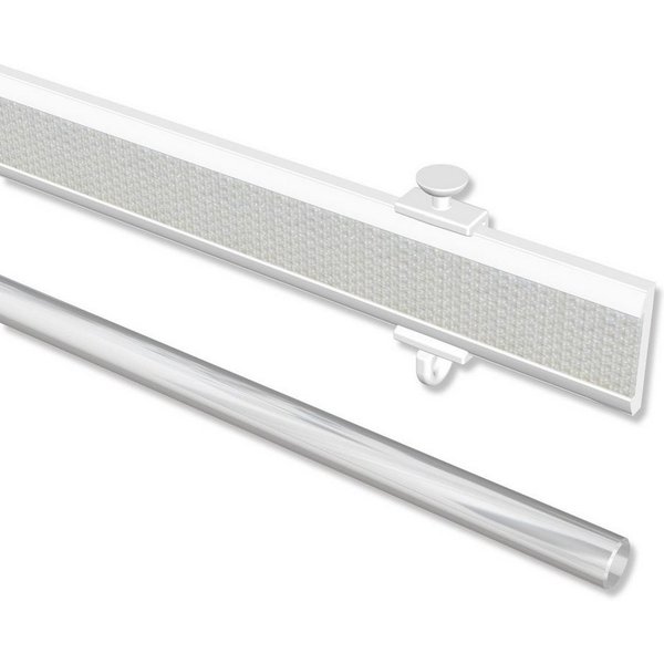 INTERDECO Paneelwagen Easyslide, Schiebegardinen, Gardinenschienen, (1 Stück, Weiss), kürzbar
