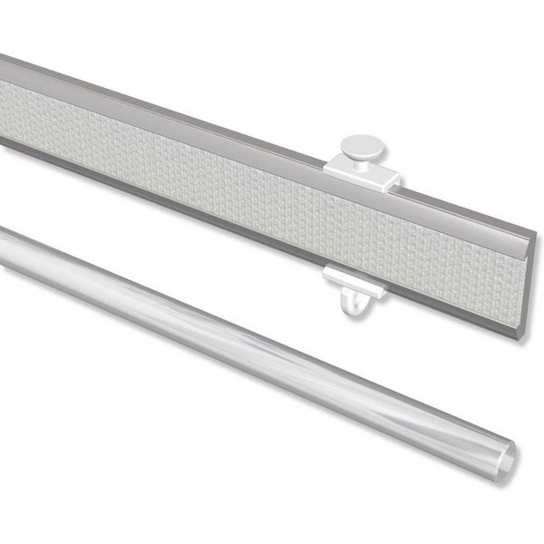 INTERDECO Paneelwagen Easyslide, Schiebegardinen, Gardinenschienen, (1 Stück, Silbergrau), kürzbar