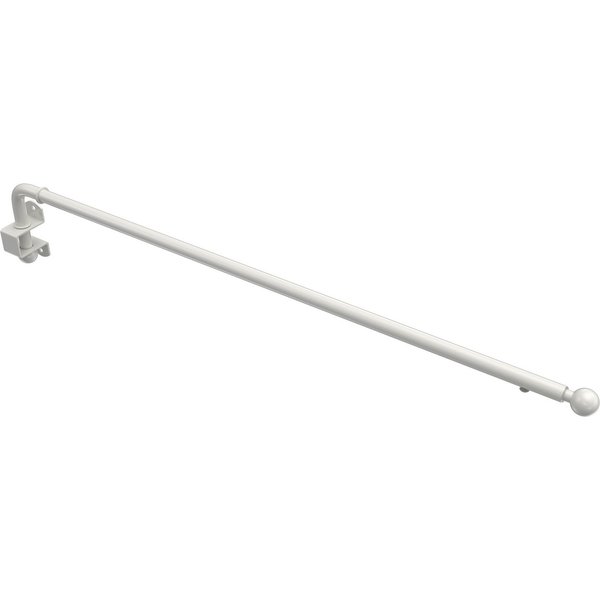 INTERDECO Schwenkstange Cassina, ausziehbar, Wandmontage, Metall, Weiß, 13/9
