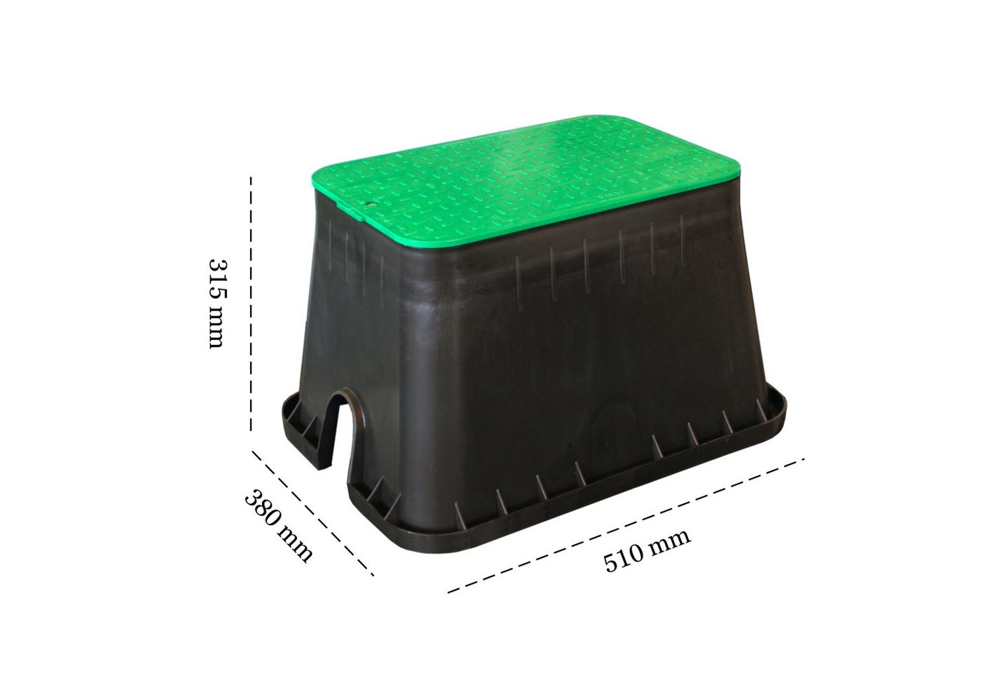INTERGARDEN Bewässerungsventilbox Bodeneinbaukasten, 51x38cm, Gartenbewässerung, Ventilkasten, Trafo – Bild 5 von 5