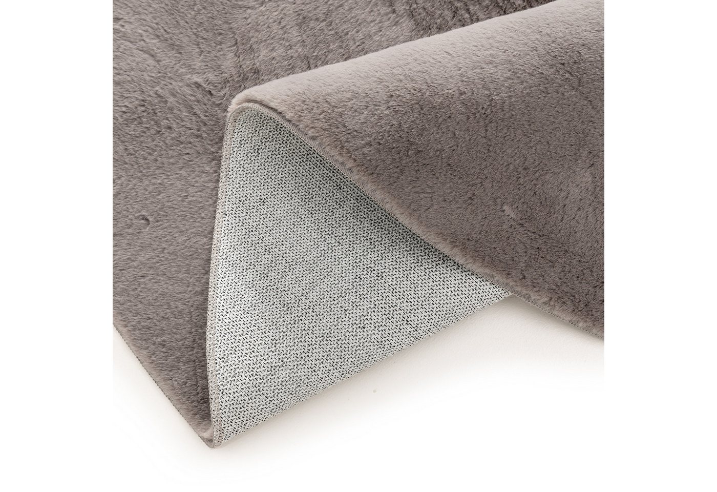 Interiyou Fellteppich Fargo, Rund, Höhe: 11 mm, Teppich Wohnzimmer, waschbar, pflegeleicht, Anti-Rutsch-Rückseite – Bild 5 von 5