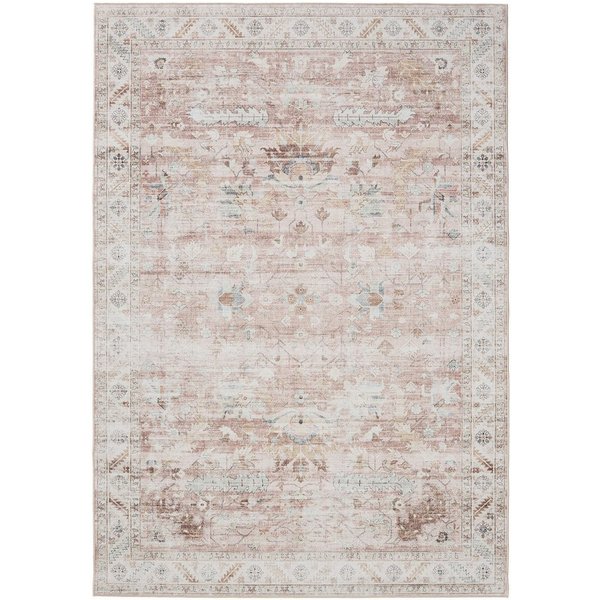 Interiyou Teppich Gent, Rechteckig, Höhe: 5 mm, Vintage Kurzflor für Wohnzimmer, Schlafzimmer, waschbar, pflegeleicht